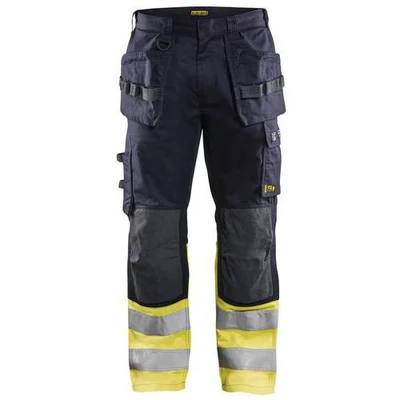 Image de Pantalon multinormes inhérent marine/jaune fluorescent