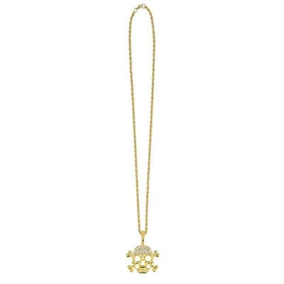 Afbeelding van Boland Ketting Schedel Goud Volwassenen Unisex Skelet Halloween accessoire Sieraad Horror