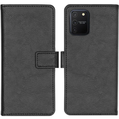 Afbeelding van iMoshion Hoesje Geschikt voor Samsung Galaxy S10 Lite Met Pasjeshouder Luxe Bookcase Zwart