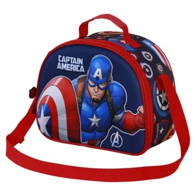 Afbeelding van Karactermania Marvel Captain America Patriot 3D Thermische Lunchtas Snack Blauw