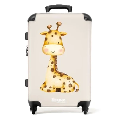 Afbeelding van NoBoringSuitcases.com® Baby koffer giraf Reiskoffer groot 20 kg bagage