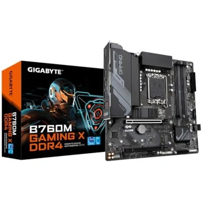 Image de Carte Mère Gigabyte B760M GAMING X LGA 1700 Intel B760 DDR4 Micro ATX 2133MHz Noir