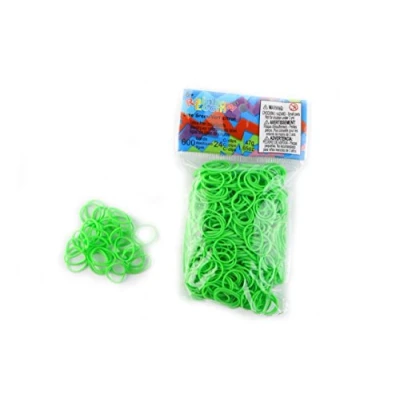 Image de Recharges 600 élastiques Rainbow Loom Vert citron