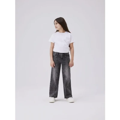 Afbeelding van NAME IT Jeans Rose Wide Leg Donkergrijs 128