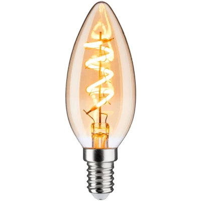 Afbeelding van Paulmann 28951 LED lamp E14 Kaars 4 W Goud (Ø x h) 35 mm 98 1 stuk(s)