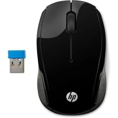 Afbeelding van HP 200 draadloze muis (draadloze USB), zwart