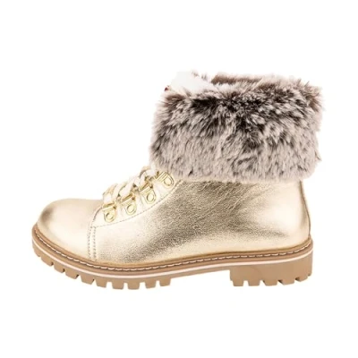 Afbeelding van Les Tropeziennes par M Belarbi Lacen Snowboots, Dames, Maat: 37, Gold platine Leer en textiel