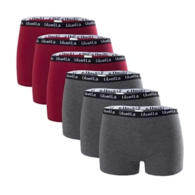 Afbeelding van Libella® Panties 3407 Boxershorts voor dames, katoen, verpakking van 6 stuks