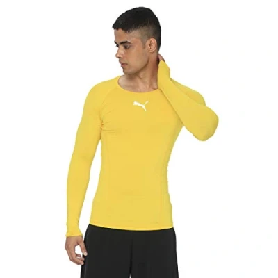 Afbeelding van Puma LIGA Longsleeve, Heren, Maat: Small, Gelbschwarz