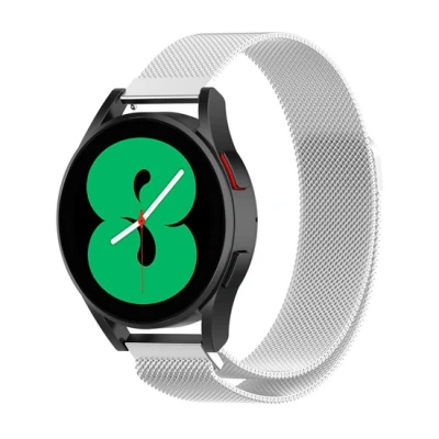Afbeelding van Garmin Venu 3s / Vivoactive 4s 2s Vivomove Forerunner 255s Milanese bandje Zilver