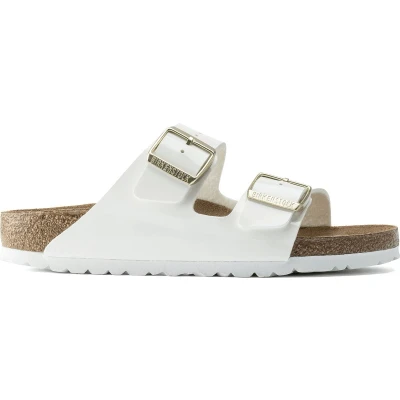 Afbeelding van Birkenstock Arizona Pantoffels, Dames, Maat: 42, Weiß Hoogwaardig imitatieleer