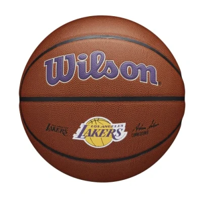 Afbeelding van Wilson NBA Team Alliance LA Lakers basketbal paars