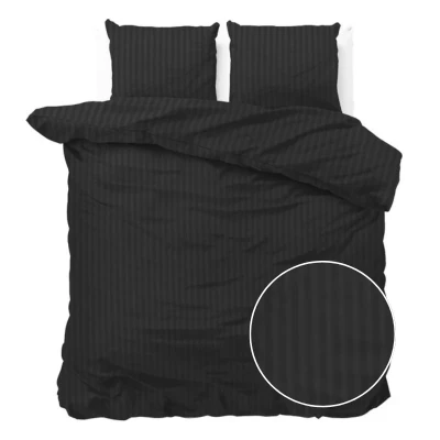 Afbeelding van Dekbedovertrek Dallas 2 persoons (200 x 200/220 cm ) Zwart Koopjedeal.nl Altijd de beste deal