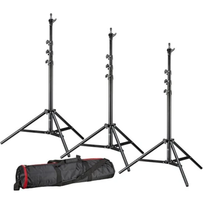 Afbeelding van Bresser Lampstatief Set van 3 BR TP240 PRO 1 240cm Incl. Statieftas