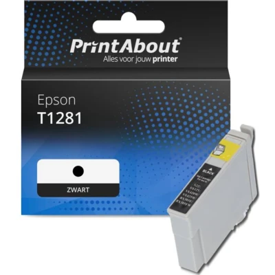 Afbeelding van Huismerk Epson T1281 Inktcartridge Zwart