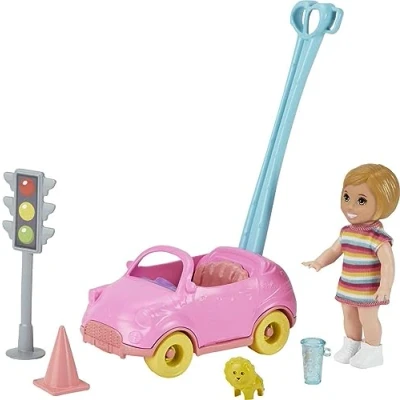 Afbeelding van Barbie Skipper Babysit Set Peuter Met Auto