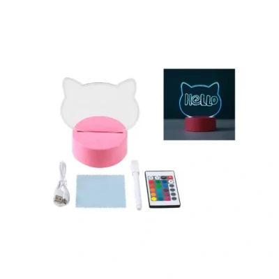 Afbeelding van Itotal I Total 3d Led Lamp Kat Roze
