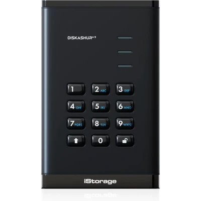 Afbeelding van iStorage diskAshur3 HDD externe harde schijf 500GB USB 256 bit Zwart