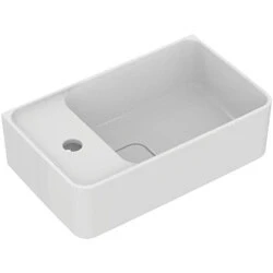 Afbeelding van Ideal Standard Strada II fontein 1 kraangat links met overloop 45x27cm wit