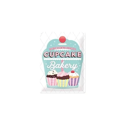 Afbeelding van Cupcake Bakery Metalen wandbord in reliëf 30 x 40 cm