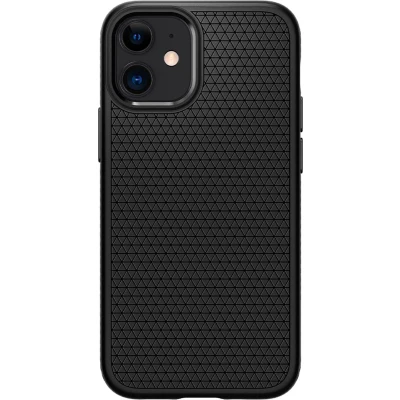 Afbeelding van Spigen Liquid Air Matte iPhone 12 ACS01744 Zwart
