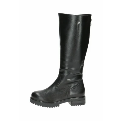 Afbeelding van CAPRICE Damen Hohe Stiefel ohne Absatz Gefüttert Wasserabweisend, Schwarz (Black Nappa), 38 EU