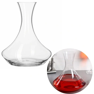 Afbeelding van Cheqo® Luxe Decanteerder Decanter Decanteer Karaf Wijn Wijnkaraf Wijnbeluchter 2 Liter Kristalglas