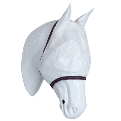 Afbeelding van Weatherbeeta Vliegenmasker Essential Mesh Wit/Maroon/Grijs Pony