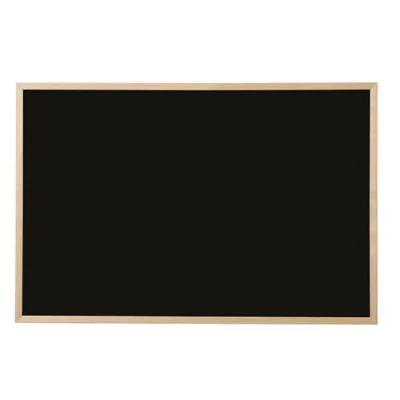 Afbeelding van Bi Office Basic krijtbord, 80 x 60 cm, grenen houten frame, zwart