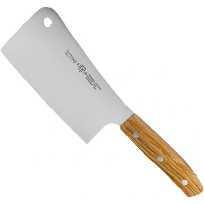 Afbeelding van Eikaso Solingen G Line Hakmes 16 cm Duurzaam Molybdeenstaal met Olijfhouten Handvat
