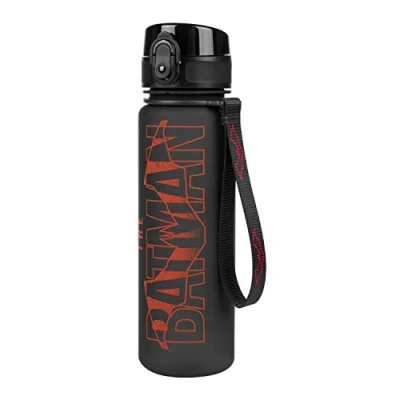 Afbeelding van Lekvrije drinkfles voor kinderen, 500 ml, school en sport, Tritan, rood (Batman Red)