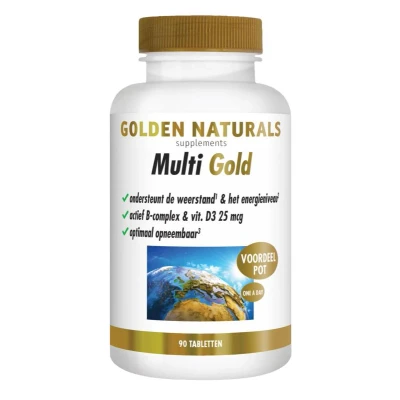 Afbeelding van Golden Naturals Multi Strong Gold Tabletten 90TB