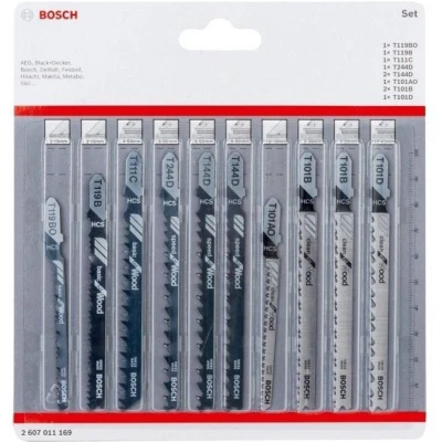 Afbeelding van Bosch Accessories 2607011169 Decoupeerzaagbladenset Wood, 10 delig stuk(s)