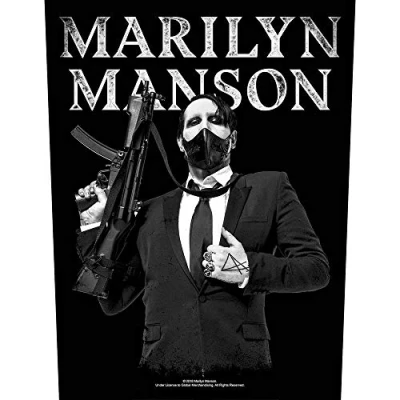 Afbeelding van Marilyn Manson ; Machine Gun Rugpatch