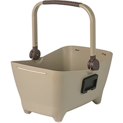 Afbeelding van Hondenfietsmand Basil Buddy KF 32 liter 45 x 22 cm biscotti brown