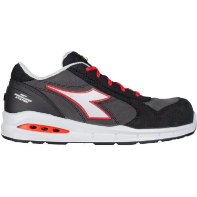 Afbeelding van Diadora Run Net Airbox Low S3 SRC Asphalt/Zilver/Rood Maat 45