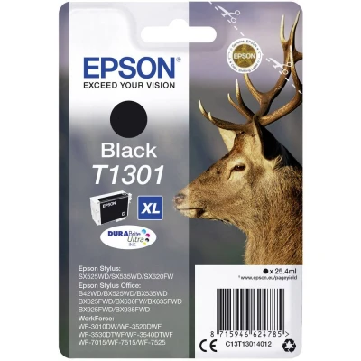 Afbeelding van Epson T1301 (C13T130140) Inktcartridge Zwart