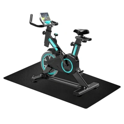 Afbeelding van Tapis de protection sol résistant aux chocs pour course 6 mm d&#039;épaisseur Antidérapant appareils fitness en PVC équipements sport 70 x