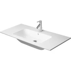 Afbeelding van Duravit Me by Starck meubelwastafel mat wit (103 x 49 cm) 1 kraangat,