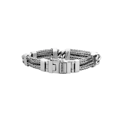 Afbeelding van Kuzzoi Chunky COOL Armband, Heren, Maat: 21, Silver