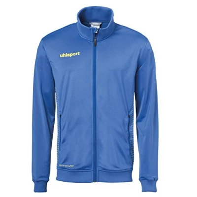 Afbeelding van uhlsport Score Track Herenjas, azuurblauw/limoengeel