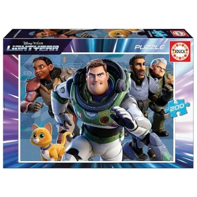Afbeelding van Educa Lightyear, puzzel bestaande uit 200 grote, perfect afgewerkte stukjes en met Lightyear personages, geschatte puzzelgrootte: 40 x 28 cm, vanaf 6 jaar (19317)