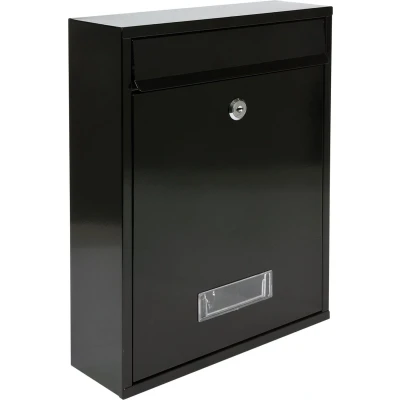 Afbeelding van VOREL Brievenbus met 2 sleutels zwart 360x260x80 mm