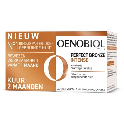 Afbeelding van OENOBIOL Perfect Bronze Intense 2x30 Bruinings Capsules Bruiningsversneller Bruinen zonder zon caps