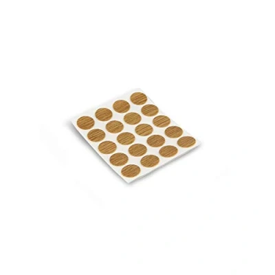 Afbeelding van EMUCA 4026419 Afdekkingen voor schroeven, zelfklevend, eiken, Ø 13 mm, set van 200 stuks