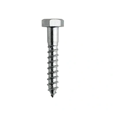 Afbeelding van DOJA Barcelona Trekkchroeven 50 stuks houtschroeven M8 x mm verzinkte stalen schroeven met zeskantkop voor houtschroeven, houder houten palen, pluggen,