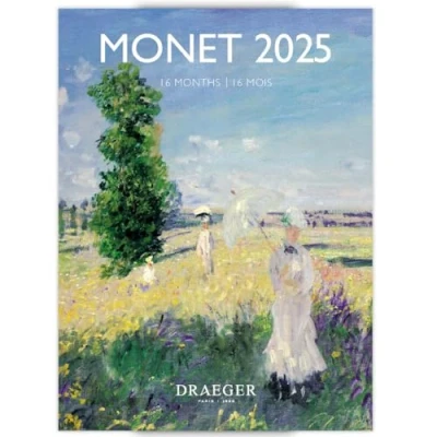 Afbeelding van DRAEGER PARIS 1886 Monet Kleine wandkalender, 14 x 18 cm, 2025 september 2024 tot december