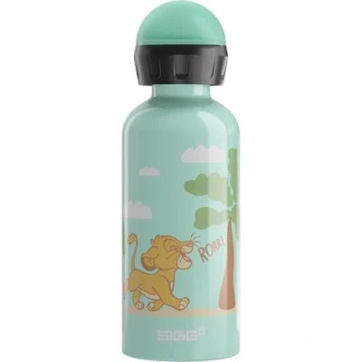 Afbeelding van SIGG De drinkfles van aluminium voor kinderen KBT Disney Simba Roar The Lion King Lekvrij en onbreekbaar Vederlicht BPA vrij Klimaatneutraal gecertificeerd Sport school Groen