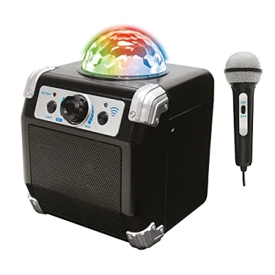 Afbeelding van Discoparty Microfoon DeQube Karaoke Box met Bluetooth Oplaadbaar