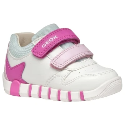Afbeelding van Geox B Iupidoo Girl A Basketmeisje, Fuchsia/Wit